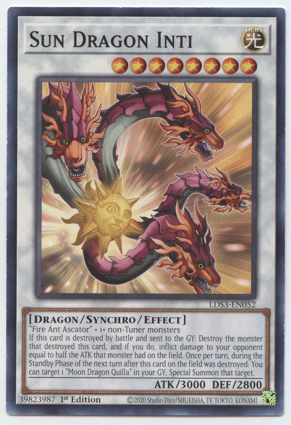 太陽龍インティ　レリーフ　PSA10　POP24　Sun Dragon Inti Amazon.com: Yu-Gi-Oh! Sun Dragon Inti - LDS3-EN052 - Common - 1st